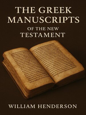cover image of The Greek Manuscripts of the New Testament